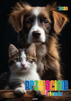 Kalendarz ścienny mały spirala KSMS-7 Przyjaciele  Avanti